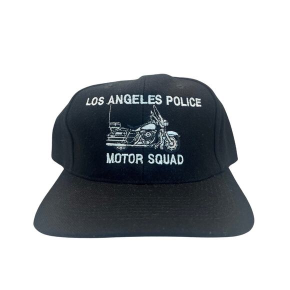 Vintage LAPD Los Angeles Police Snapback Hat Motor Squad Starter Rare - Picture 1 of 5